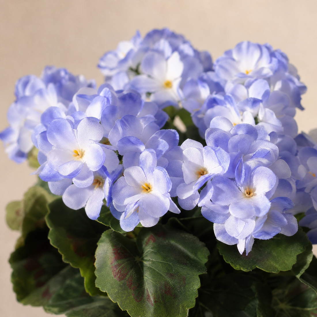 Artificial Begonia Bush – Faux Floral Stem for Home Decor, Wreaths and Wedding Bouquets