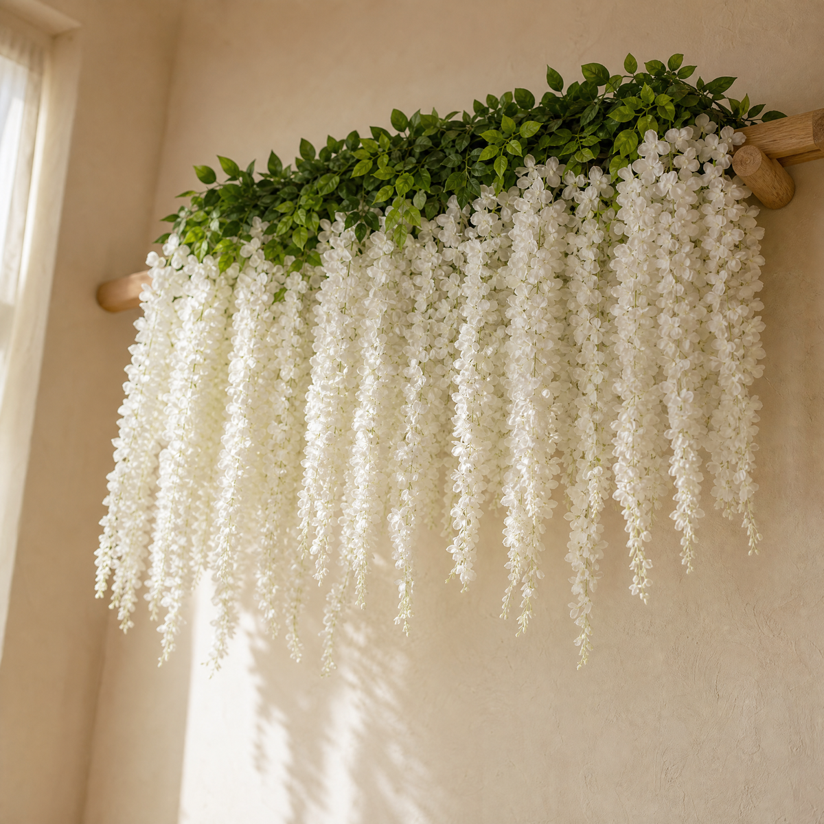 Silk Wisteria Vine Faux Trailing Flowers – Wedding Arch Home Party Hanging Decor