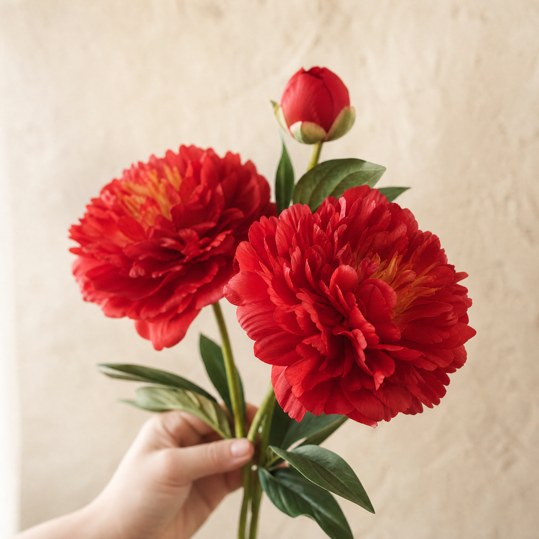Faux Silk Peony Stem – 30 Inch Artificial Flower for Wedding Table Centerpiece
