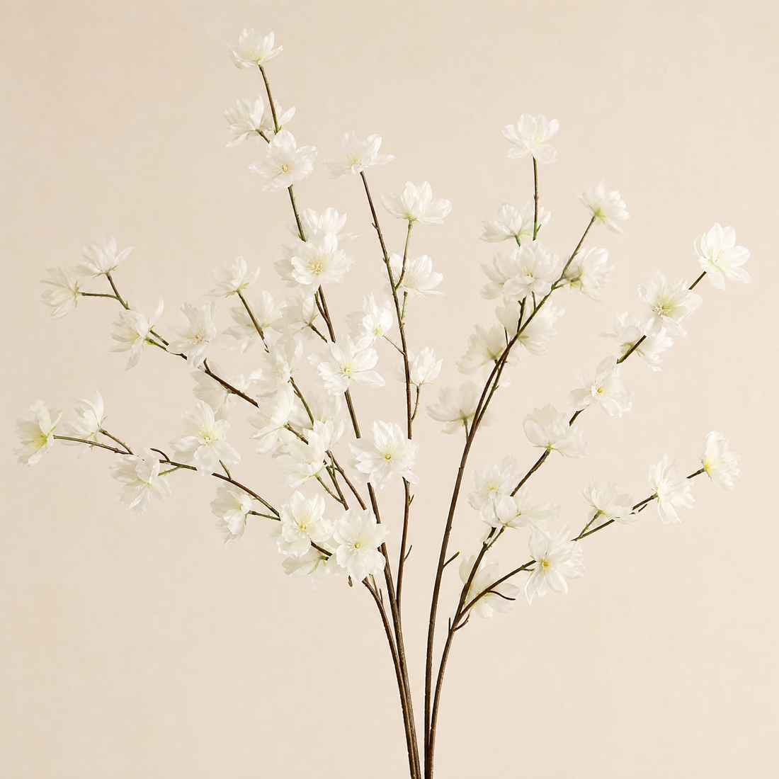 Faux Cherry Blossom Branch – Tall Artificial Sakura Branch for Wedding Home Vase Decor