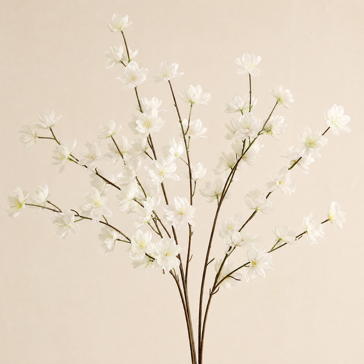 Faux Cherry Blossom Branch – Tall Artificial Sakura Branch for Wedding Home Vase Decor
