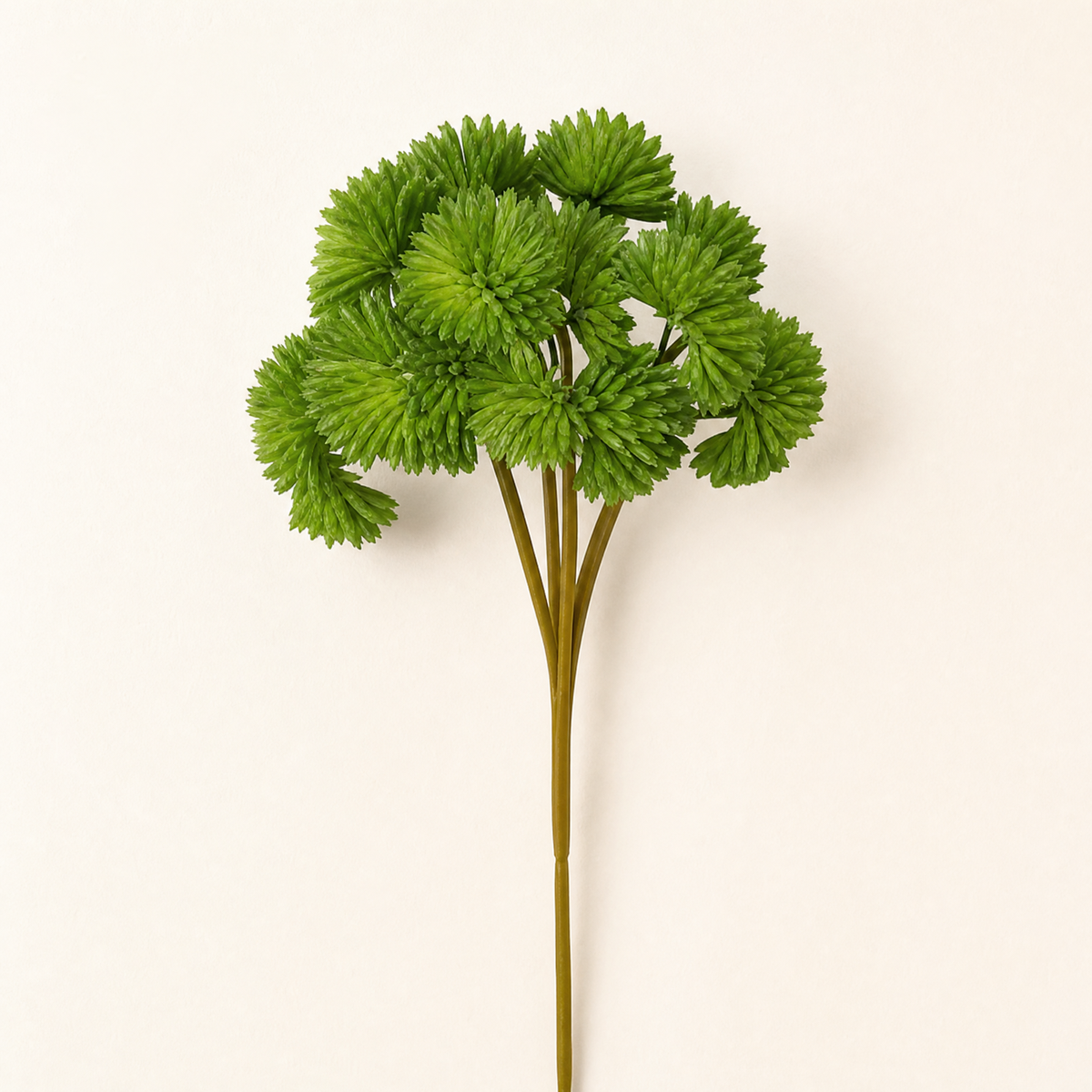 Faux Mimosa Stem – PU Cone Flower Pick for Home Decor and Floral Arrangements