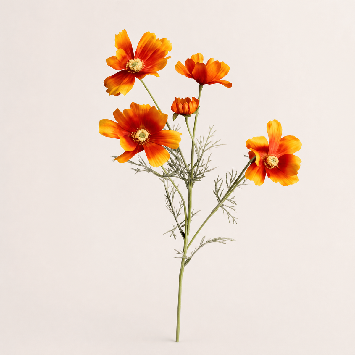 Faux Cosmos Flower Stem – Silk Flocked, 60 cm, Wedding Table Arrangement Decor