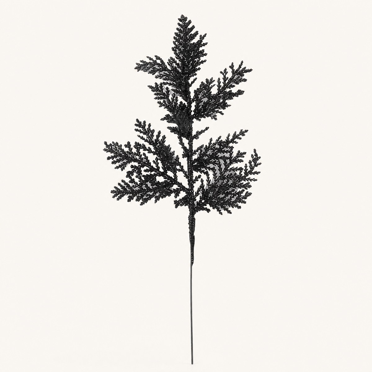 Faux Glitter Pine Branch Picks – Christmas Tree Wreath Stems Holiday Decoration