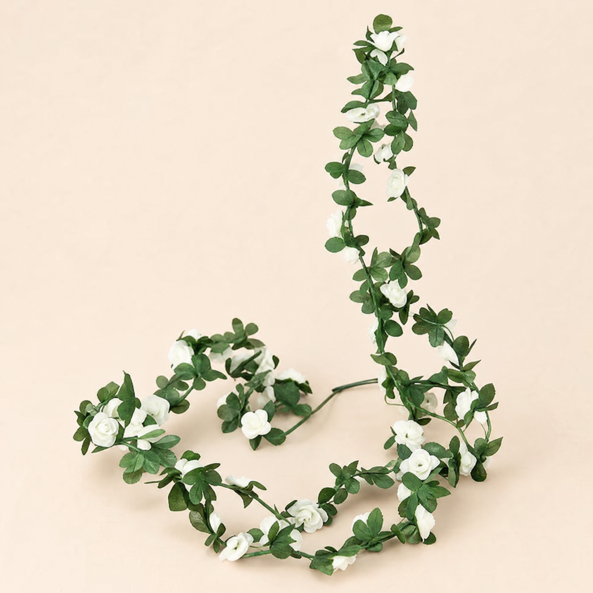 Artificial Rose Vine Garland – 250cm Faux Floral Arch Wedding Home Decor 45 Heads