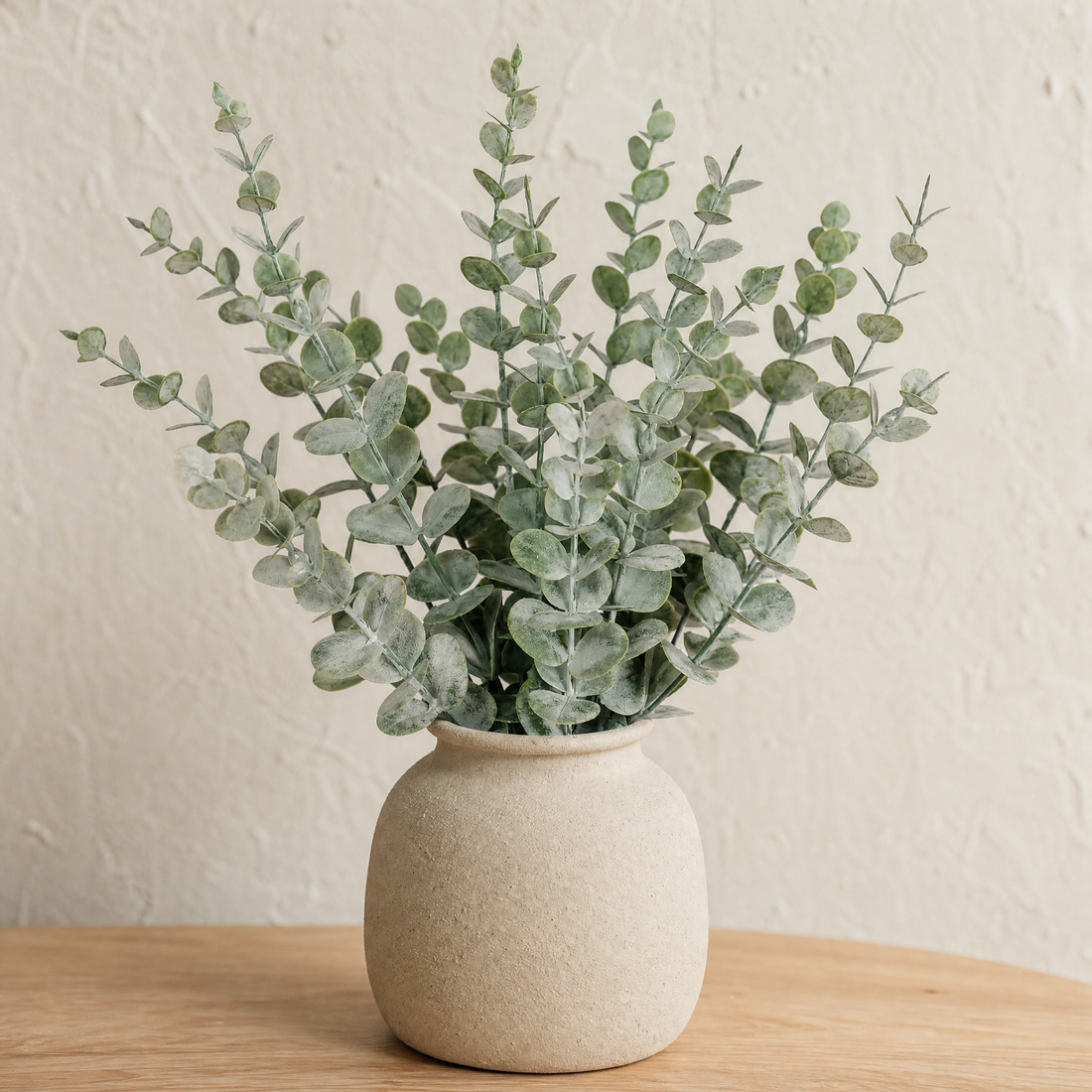 Faux Eucalyptus Stems – Artificial Greenery Branches for Vase, Home and Wedding Decor