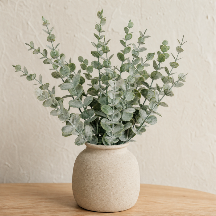Faux Eucalyptus Stems – Artificial Greenery Branches for Vase, Home and Wedding Decor