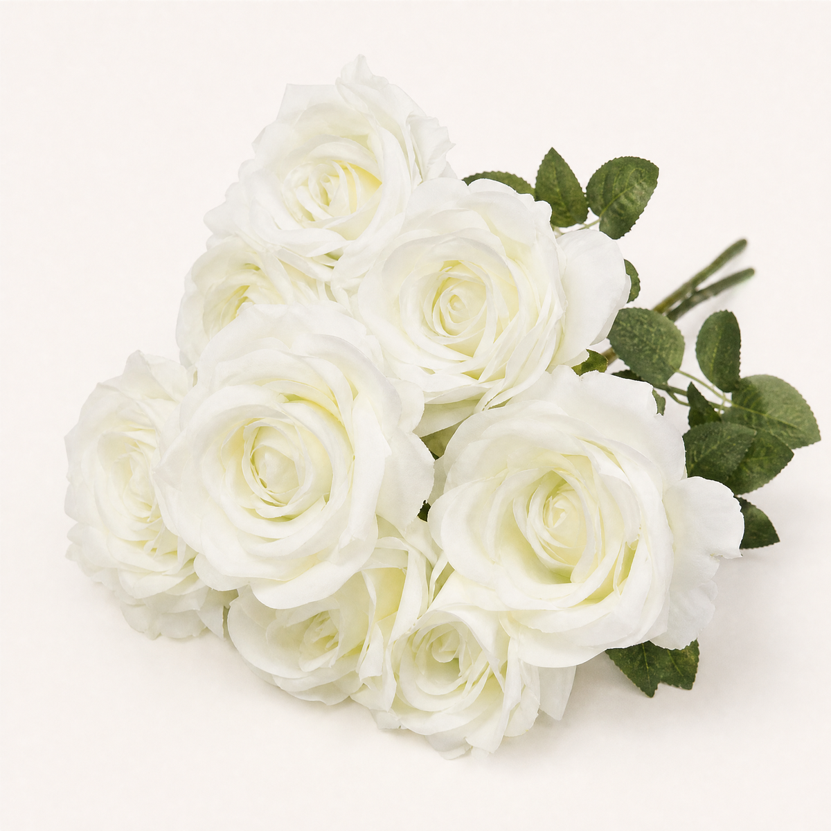 Faux Rose Bunch 10 Stems – Silk Wedding Flowers Vintage Tones Room Decor