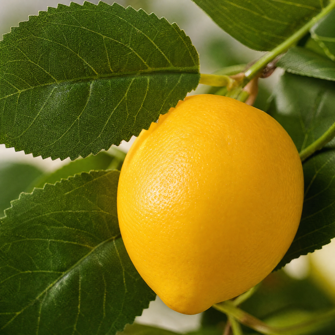 Faux Lemon Garland – Artificial Fruit Vine for Table, Door and Wall Decor