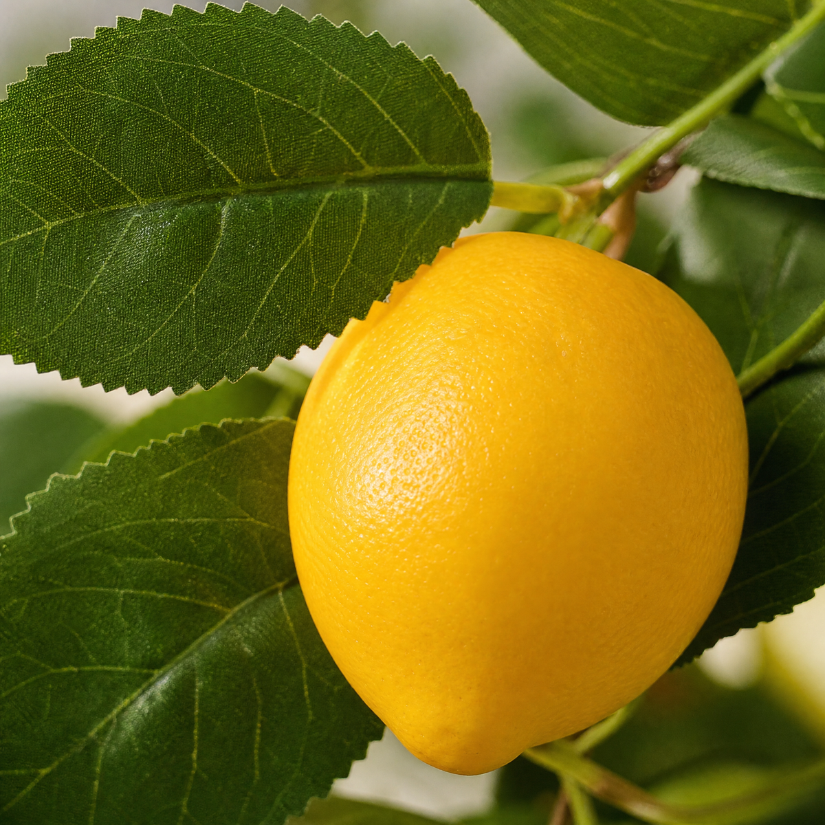 Faux Lemon Garland – Artificial Fruit Vine for Table, Door and Wall Decor