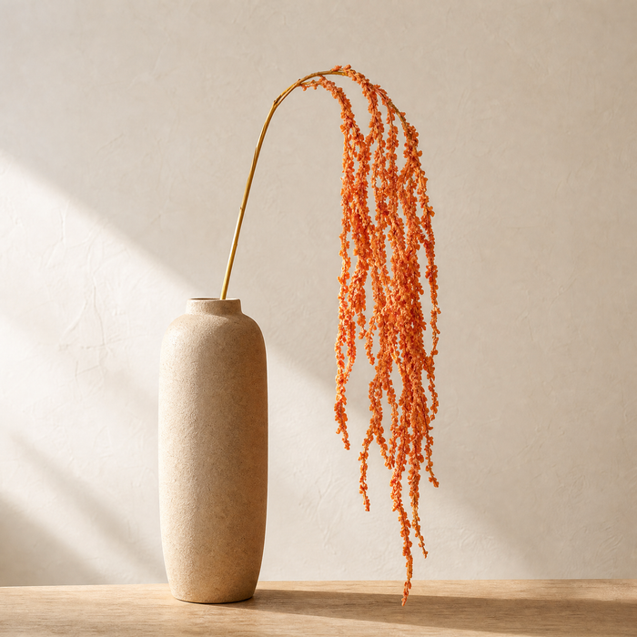 Faux Hanging Amaranthus Stem – Silk Trailing Spray for Wedding Floral Arrangements