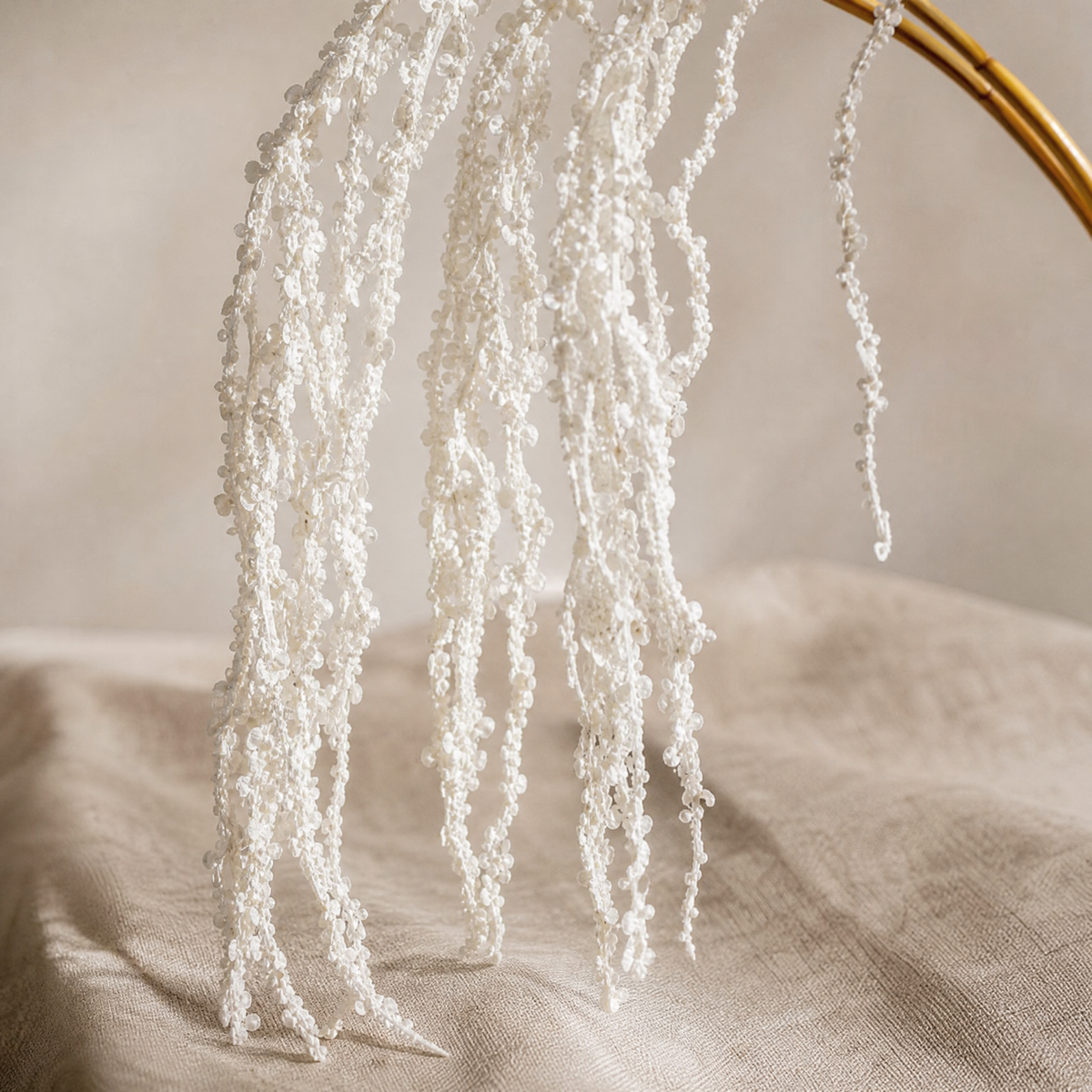 Faux Hanging Amaranthus Stem – Silk Trailing Spray for Wedding Floral Arrangements