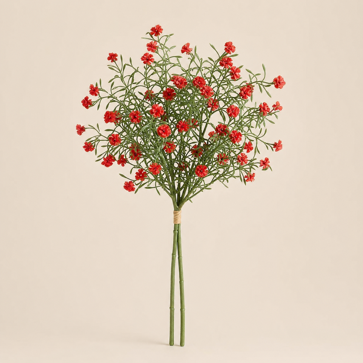 Faux Plum Blossom Stem – Artificial Wildflower Spray for Home and Wedding Decor