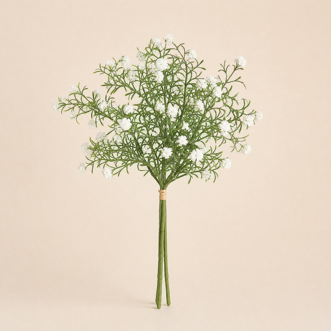 Faux Plum Blossom Stem – Artificial Wildflower Spray for Home and Wedding Decor
