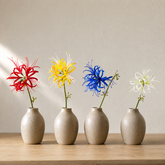Artificial Higanbana Stem – Real Touch Silk Faux Equinox Flower Branch Home Decor