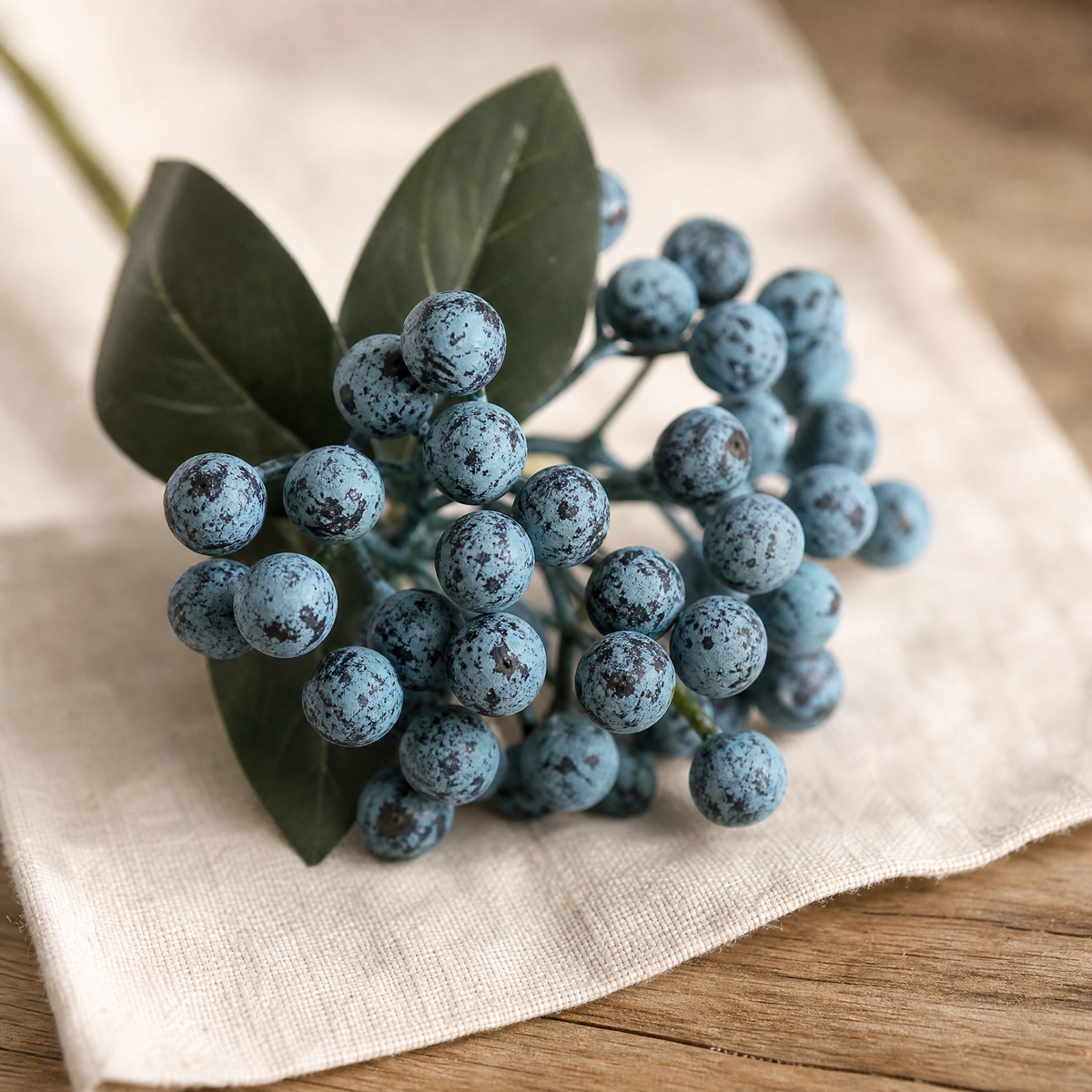 Faux Berry Stem Bunch – Artificial Fruit Pick for Wreaths and Holiday Decor