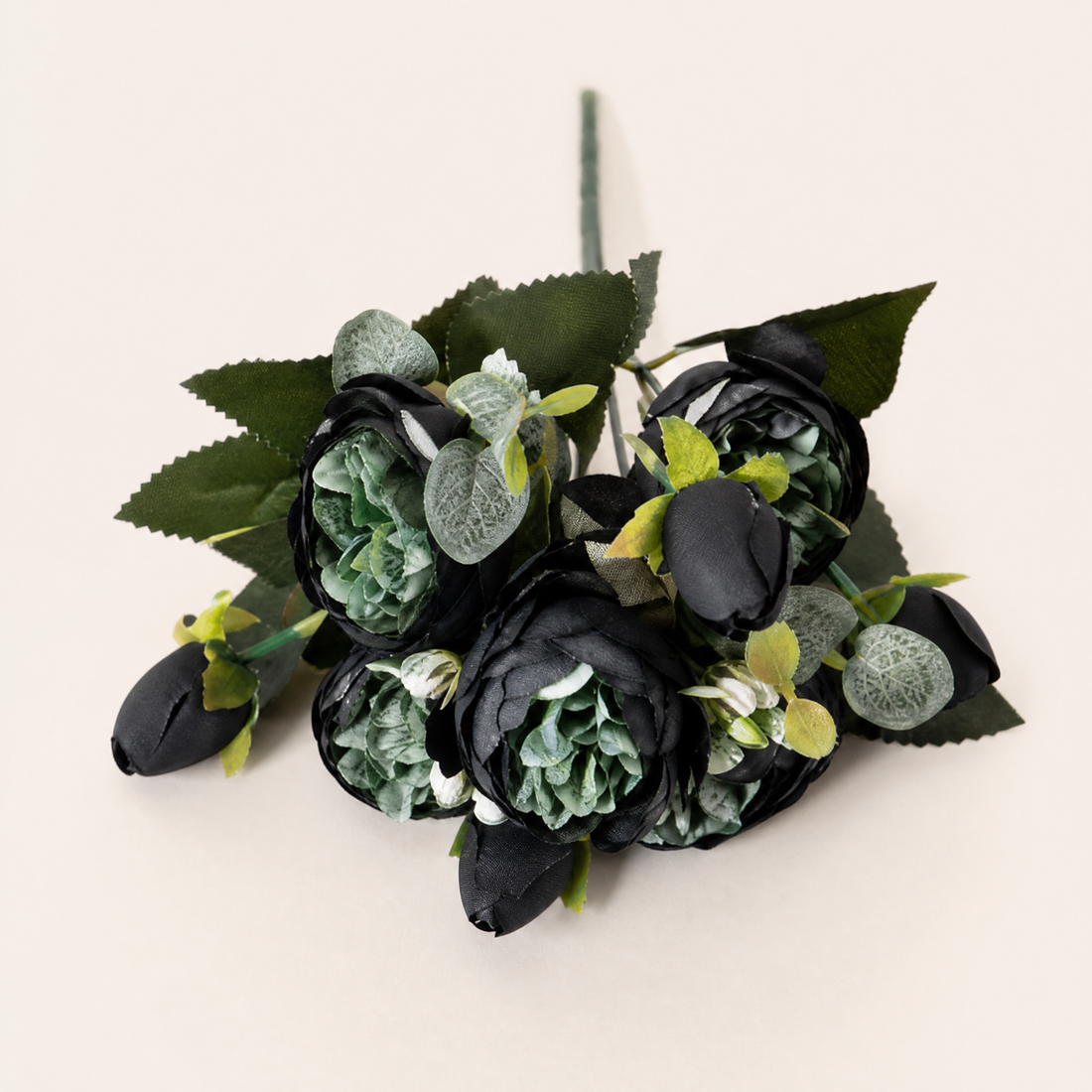 Silk Peony Bouquet – Faux Floral Arrangement for Home Vase Wedding Decor