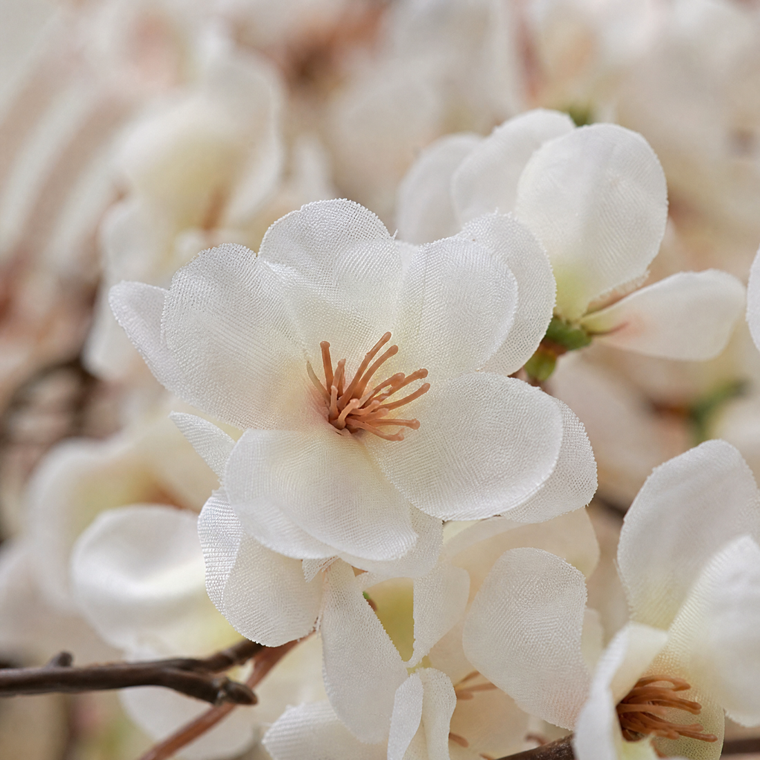 Faux Cherry Blossom Stem – Silk Plum Branch for Home Decor, Vase, Wedding Florals