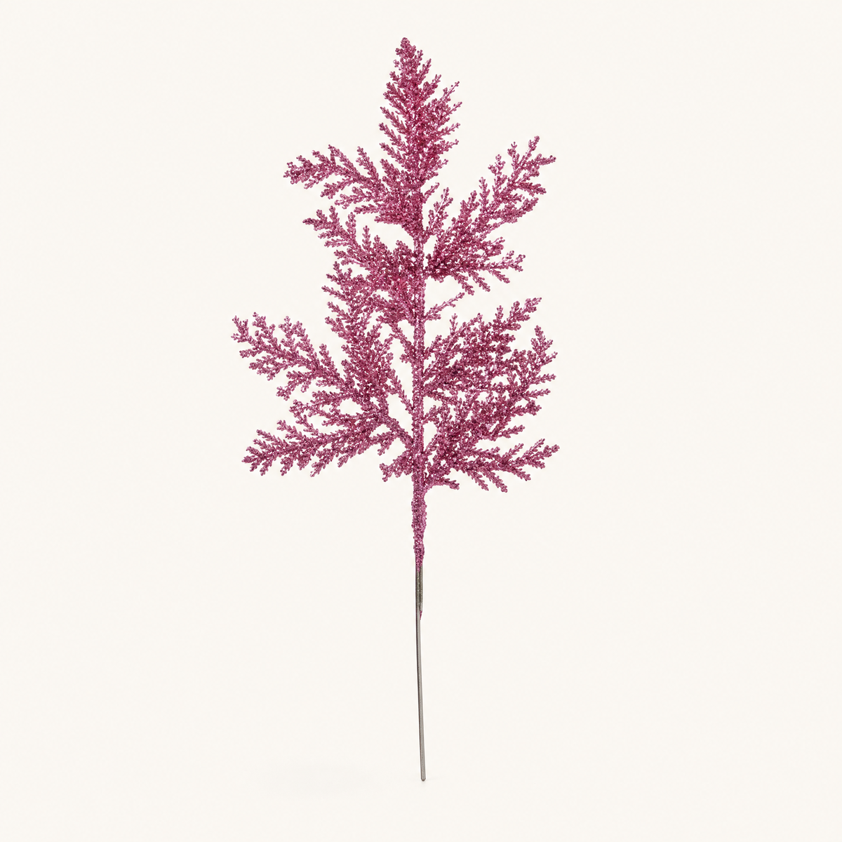 Faux Glitter Pine Branch Picks – Christmas Tree Wreath Stems Holiday Decoration