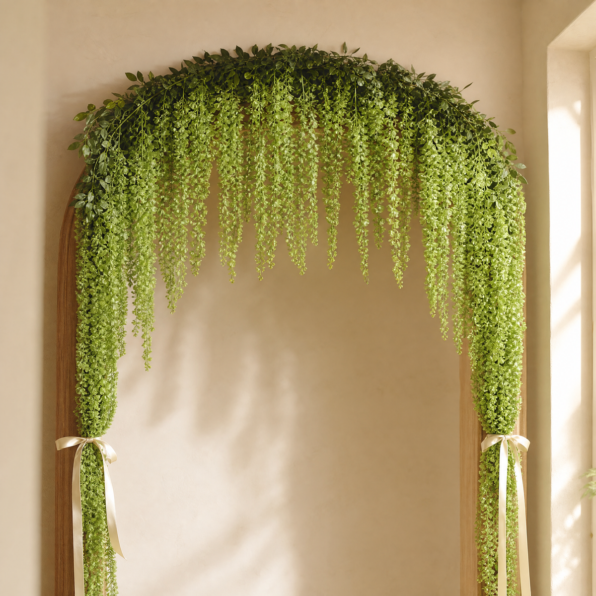 Silk Wisteria Vine Faux Trailing Flowers – Wedding Arch Home Party Hanging Decor
