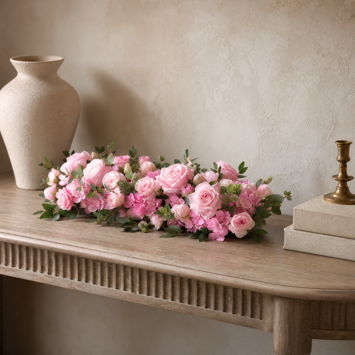Artificial Rose Peony Flower Row – Silk Arch Backdrop Wedding Table Centerpiece Decor