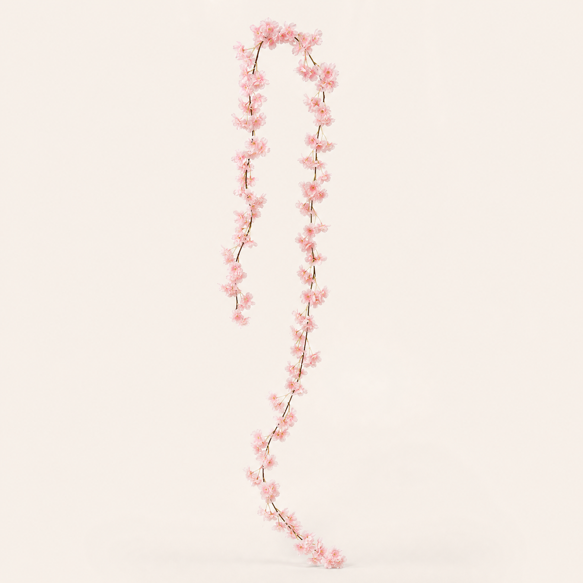 Artificial Cherry Blossom Garland – Silk Flower Vine for Wedding Arch Home Decor