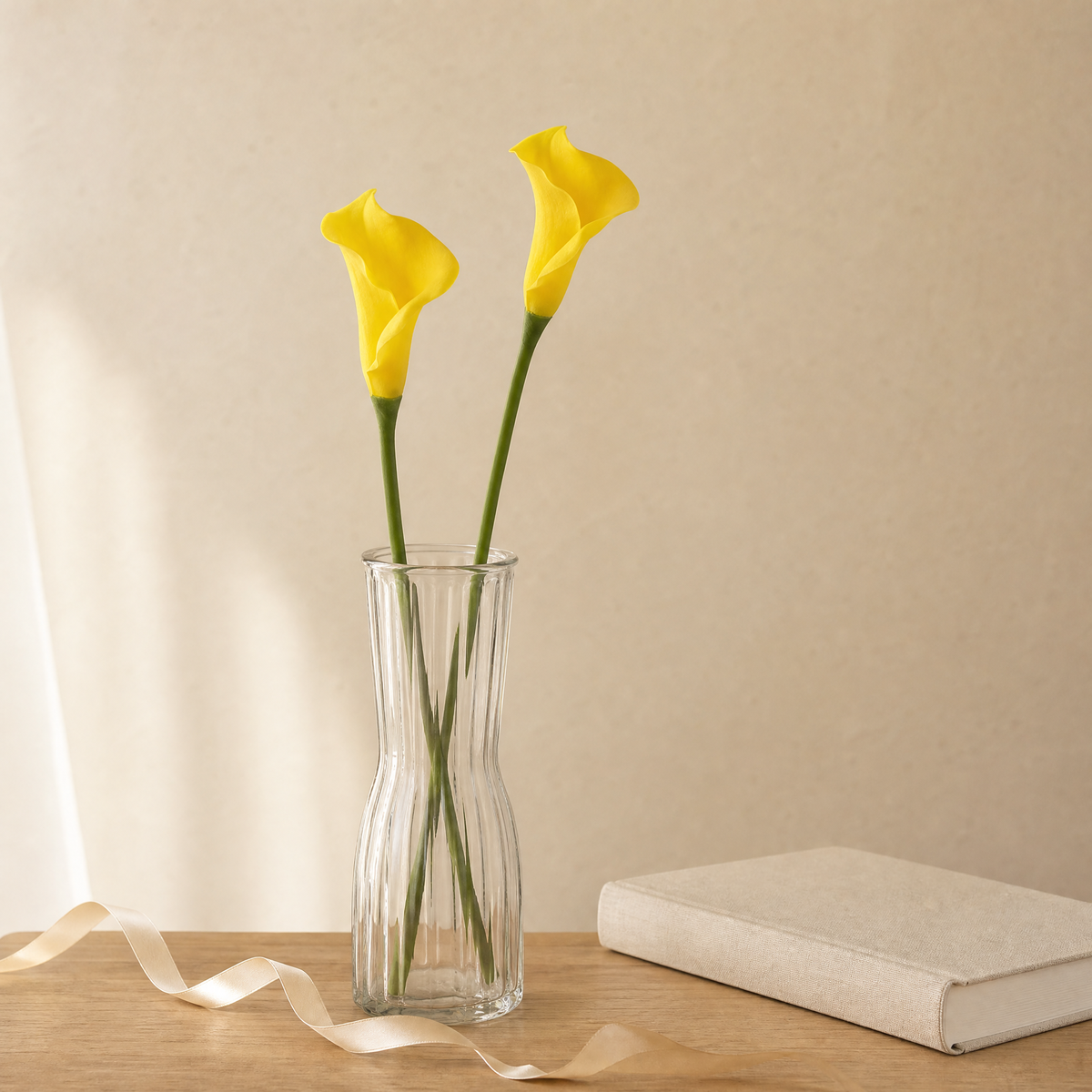 Calla Lily Faux Stem – PU Single Stem, 67cm, Wedding Table Floral Decor