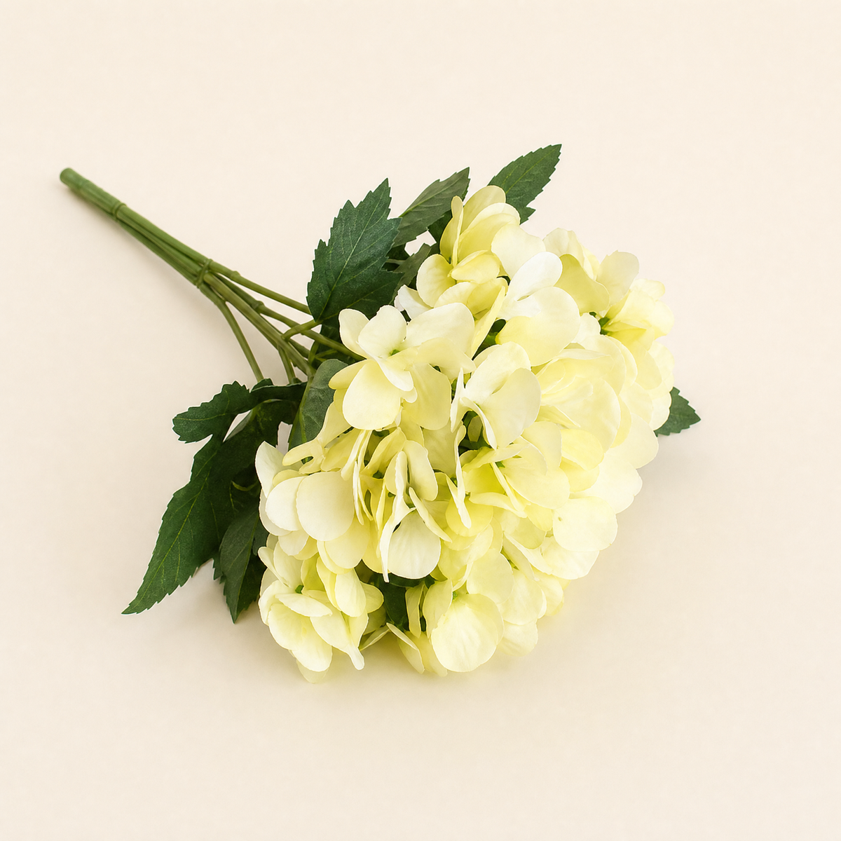 Silk Hydrangea Bouquet – Faux Floral Arrangement for Wedding Home Decor Table