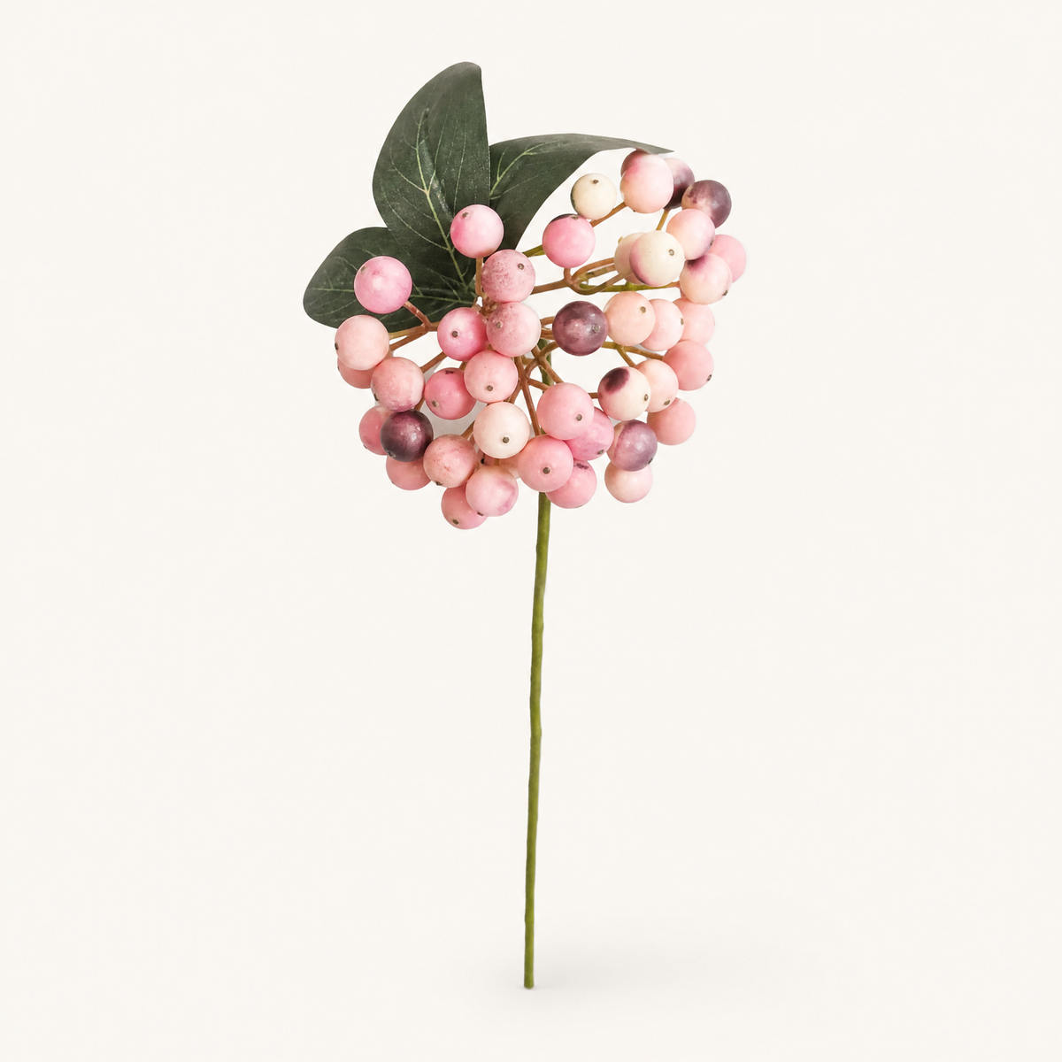 Faux Berry Stem Bunch – Artificial Fruit Pick for Wreaths and Holiday Decor