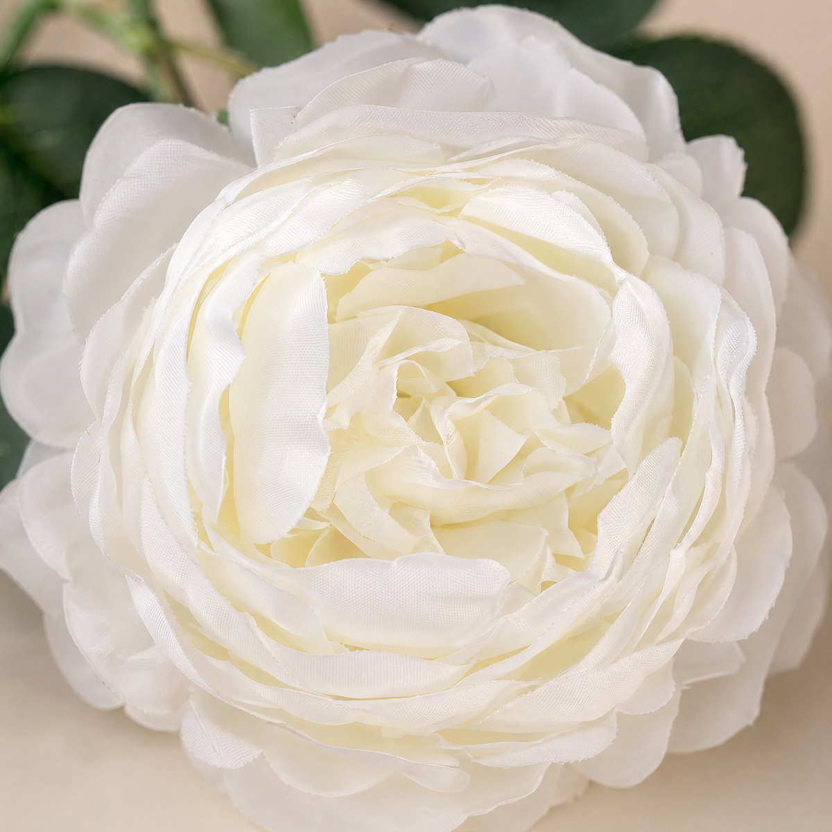 Artificial Peony Bouquet Branch – 3 Bloom Faux Flowers for Wedding Home Garden Decor