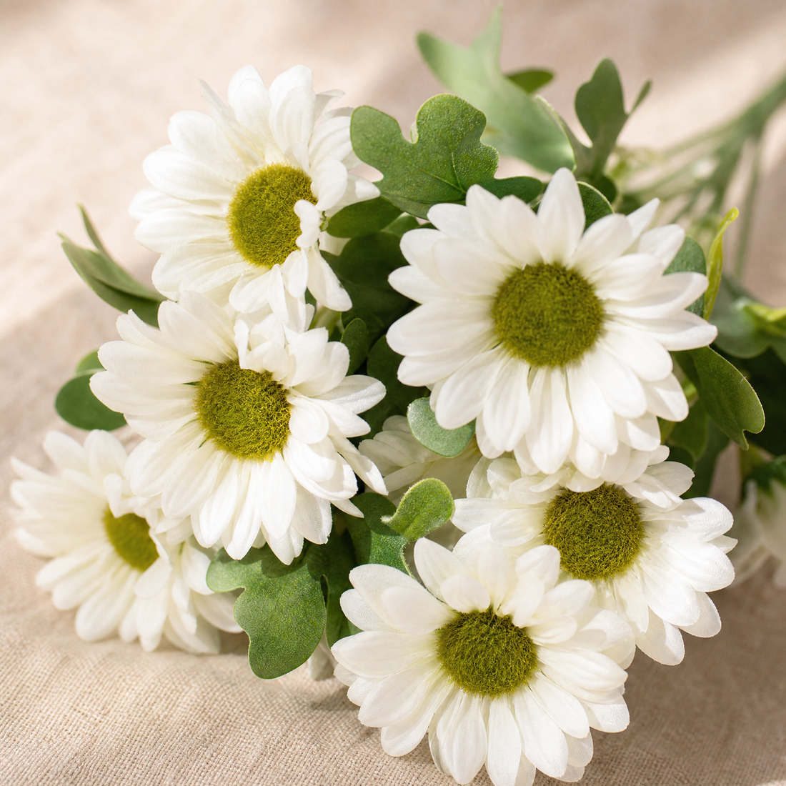 Artificial Daisy Bouquet 21 Stems – Faux Chamomile Flowers Wedding Home Decor DIY