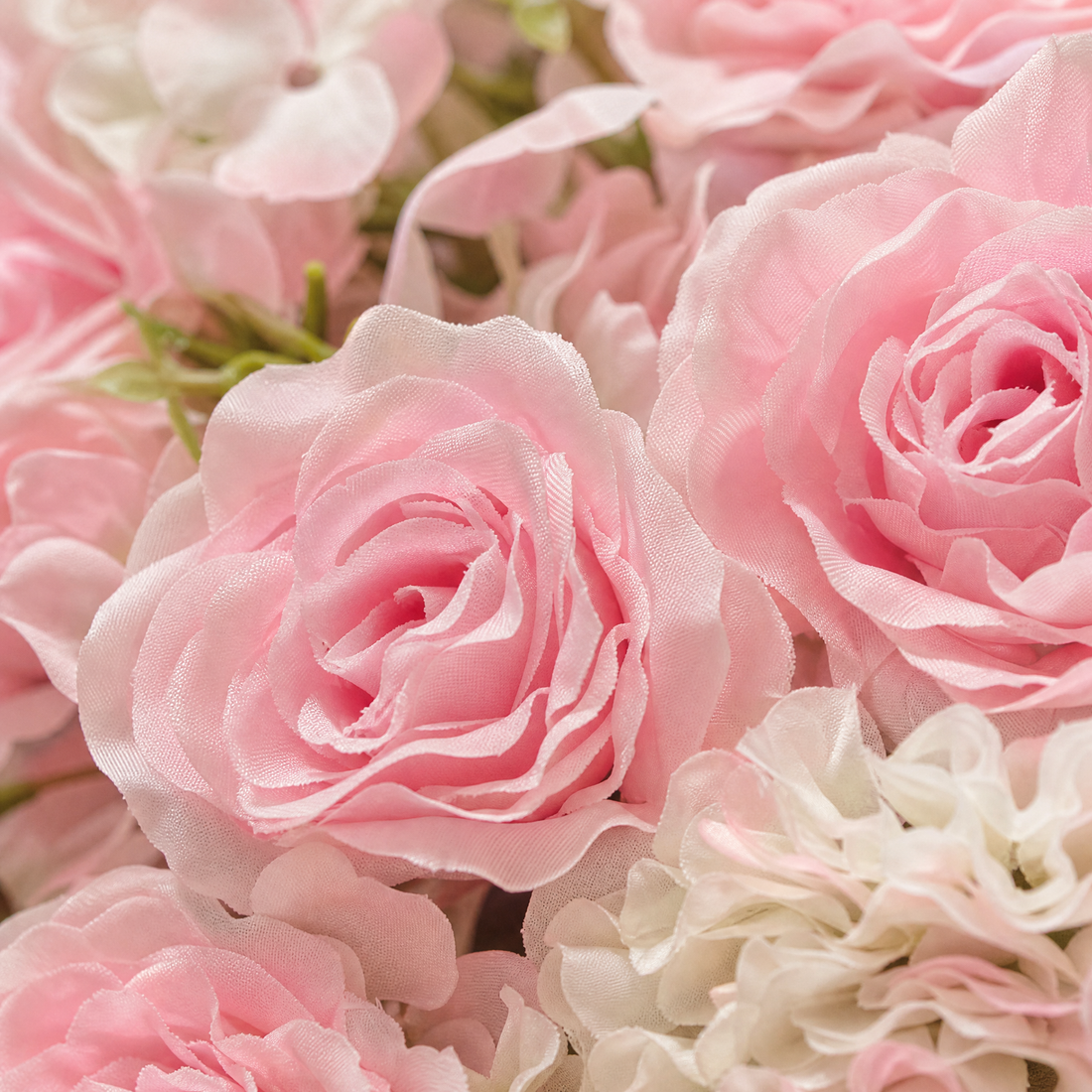 Silk Flower Wall Panel – Faux Floral Backdrop for Wedding Party Home Decor 60x40cm
