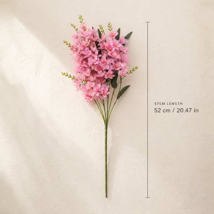 Silk Freesia Flower Stems – Faux Floral Bouquet for Wedding Table and Home Decor Display