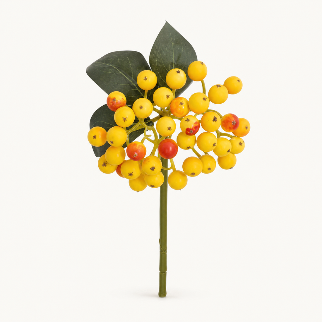 Faux Berry Stem Bunch – Artificial Fruit Pick for Wreaths and Holiday Decor