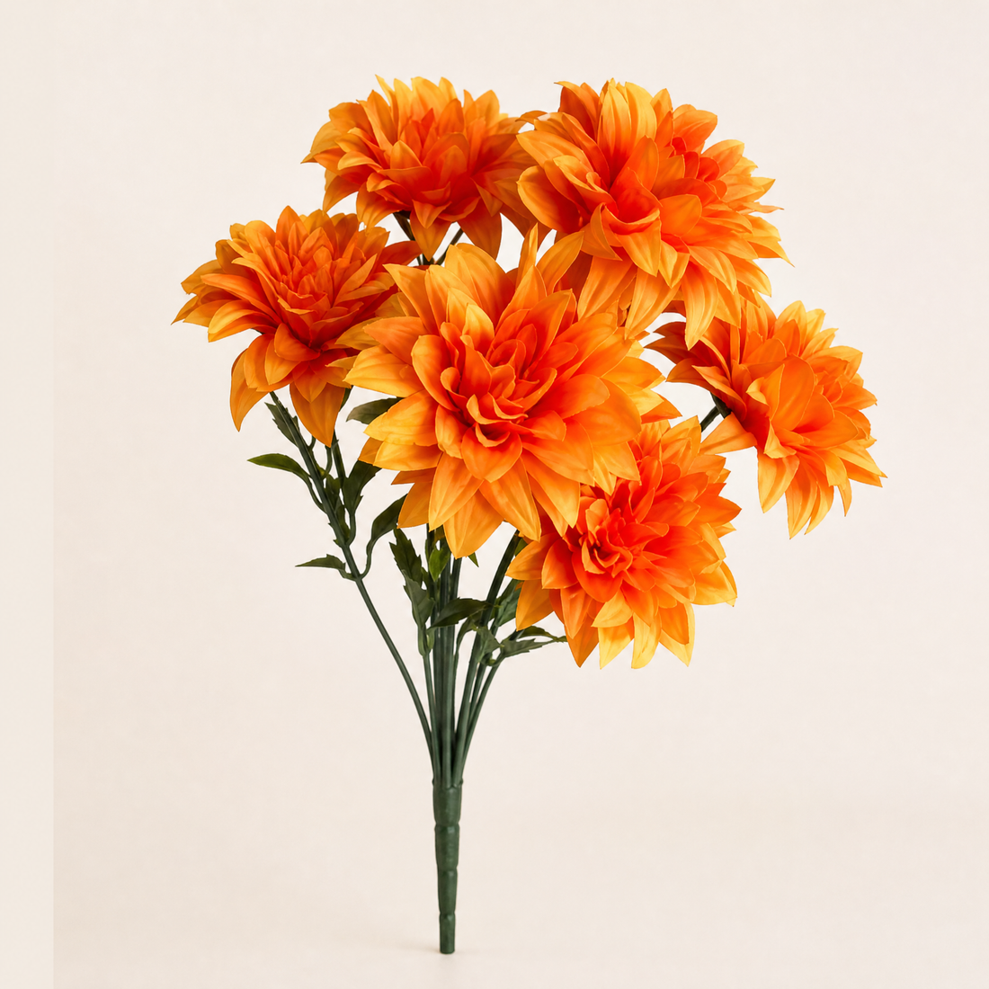 Faux Dahlia Bouquet 7 Heads – Faux Flowers for Wedding Table Centerpiece Home Decor