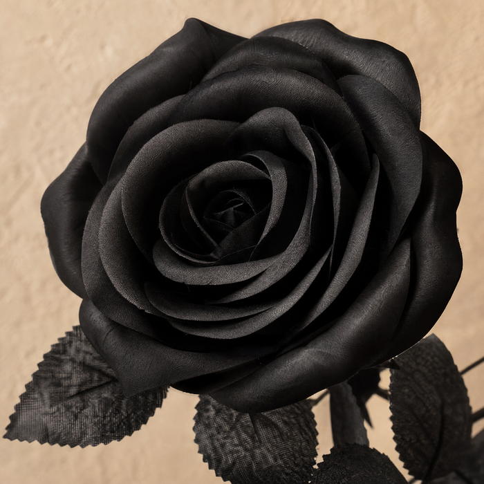 Artificial Black Rose – Silk Artificial Flowers for Gothic Home and Wedding Decor