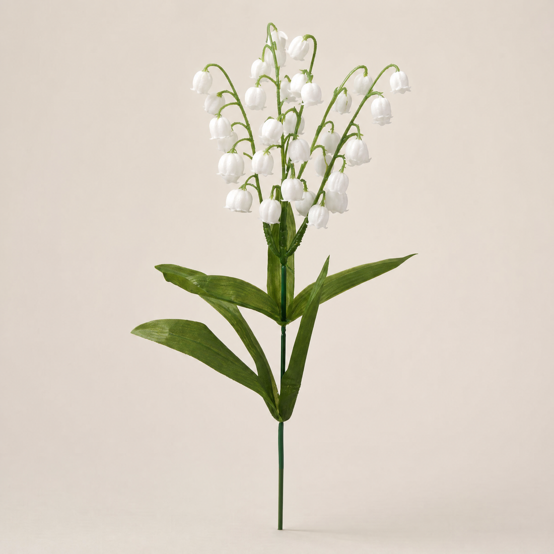 Lily of the Valley Artificial Stem – Faux White Flower for Home Vase Decor 35cm