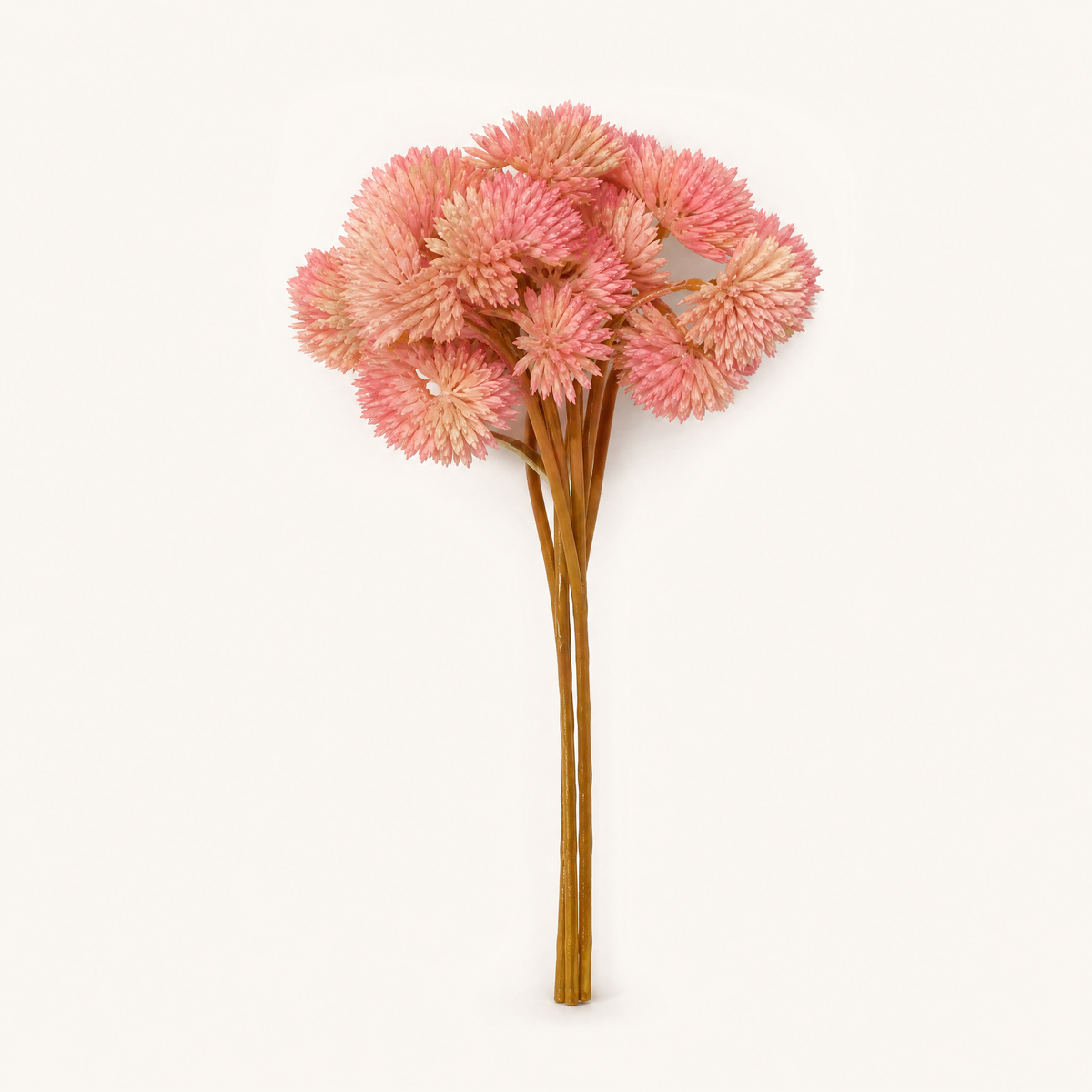 Faux Mimosa Stem – PU Cone Flower Pick for Home Decor and Floral Arrangements