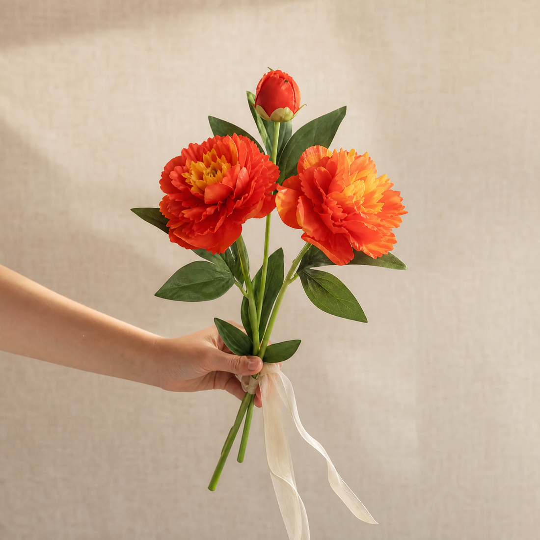 Faux Silk Peony Stem – 30 Inch Artificial Flower for Wedding Table Centerpiece