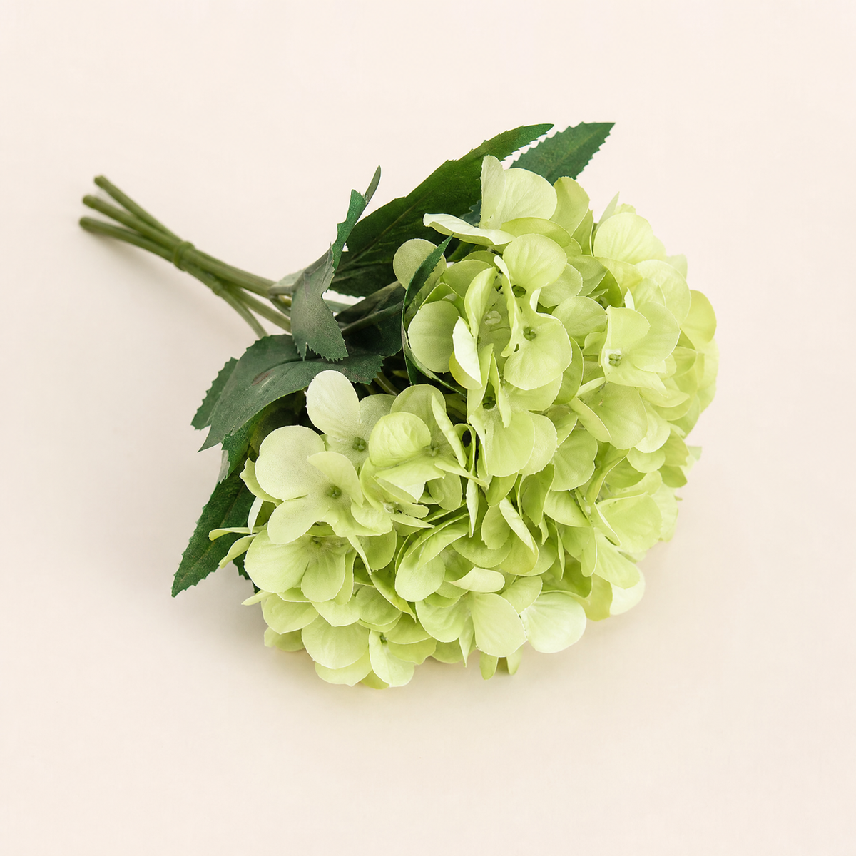 Silk Hydrangea Bouquet – Faux Floral Arrangement for Wedding Home Decor Table
