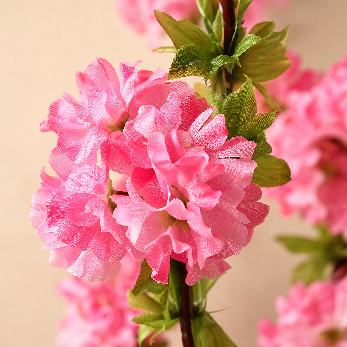 Faux Cherry Blossom Vine – 230cm Silk Floral Garland for Wedding Arch Home Decor