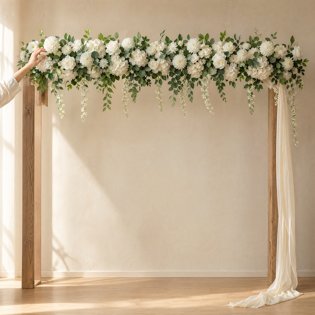 Artificial Flower Row 100cm – Wedding Arch Backdrop Table Centerpiece Floral Decor
