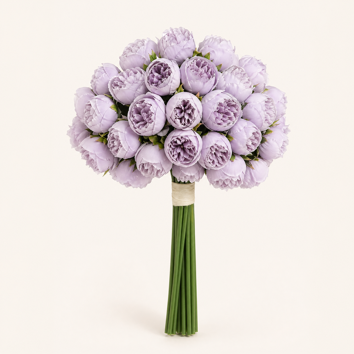 Artificial Peony Bouquet 27 Stems – Silk Fake Flowers for Vase Home Wedding Decor