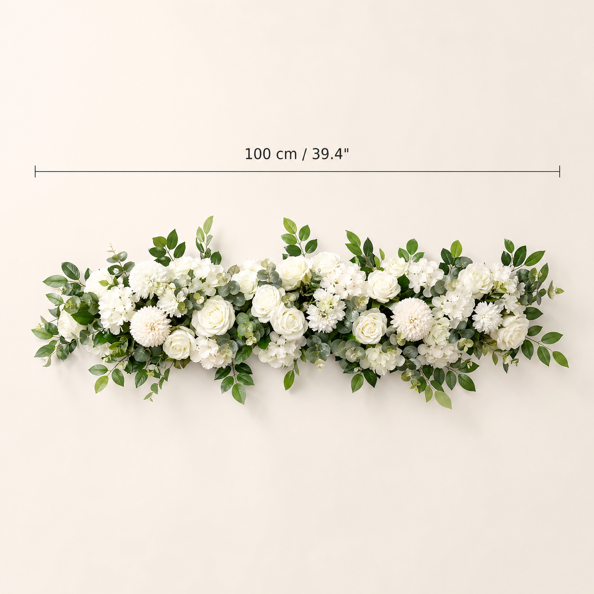 Artificial Flower Row 100cm – Wedding Arch Backdrop Table Centerpiece Floral Decor
