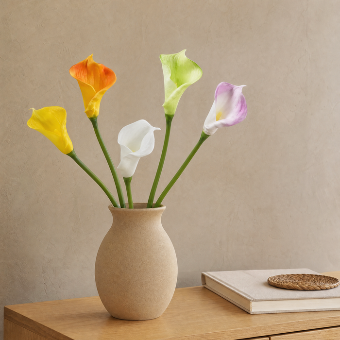Calla Lily Faux Stem – PU Single Stem, 67cm, Wedding Table Floral Decor