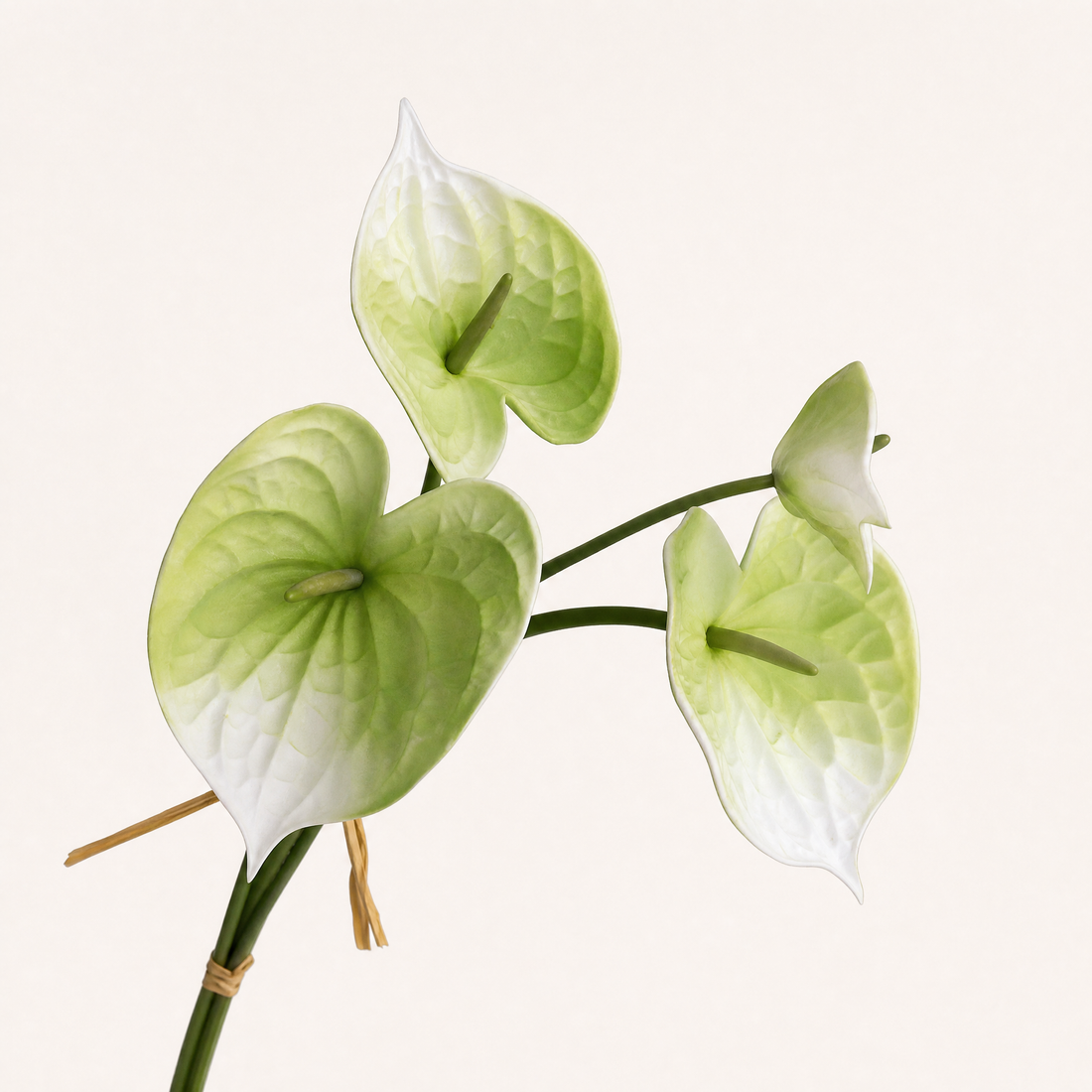 Faux Anthurium Stem Bundle – Real Touch PU Flower, Home and Wedding Decor
