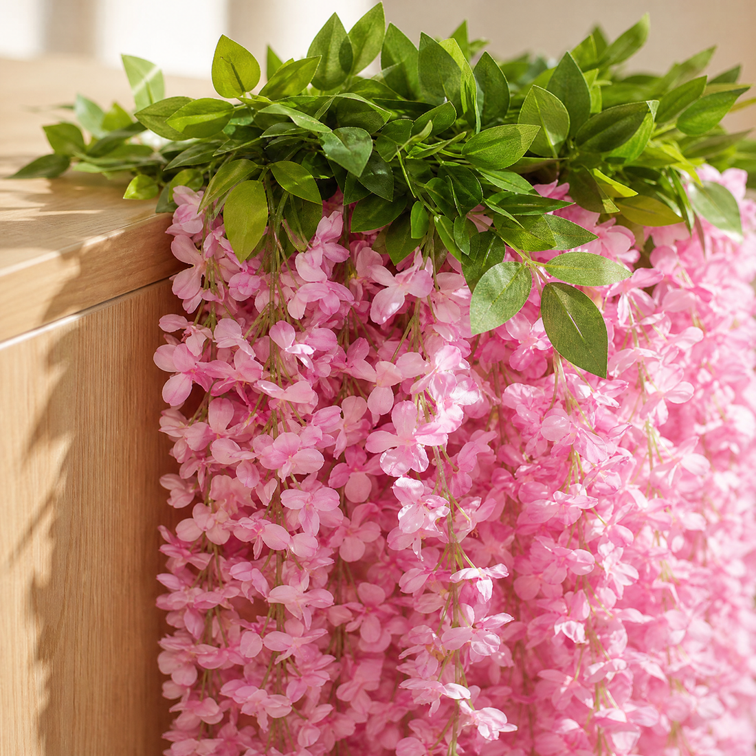 Silk Wisteria Vine Faux Trailing Flowers – Wedding Arch Home Party Hanging Decor