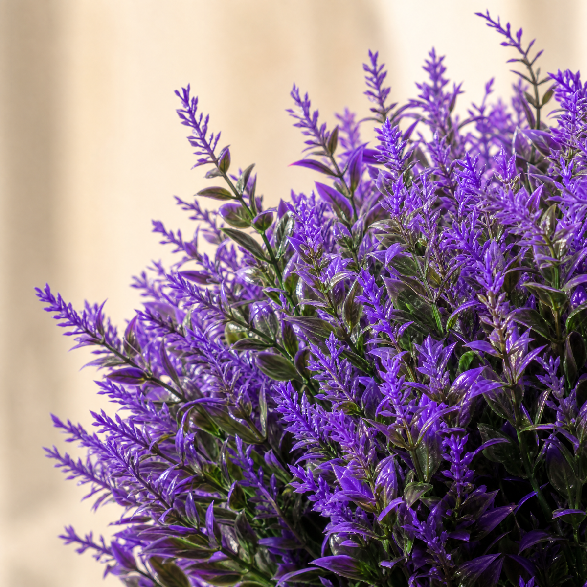 Artificial Lavender Bushes 12/24 Bundles – Faux Purple Flowers UV Safe Outdoor Use