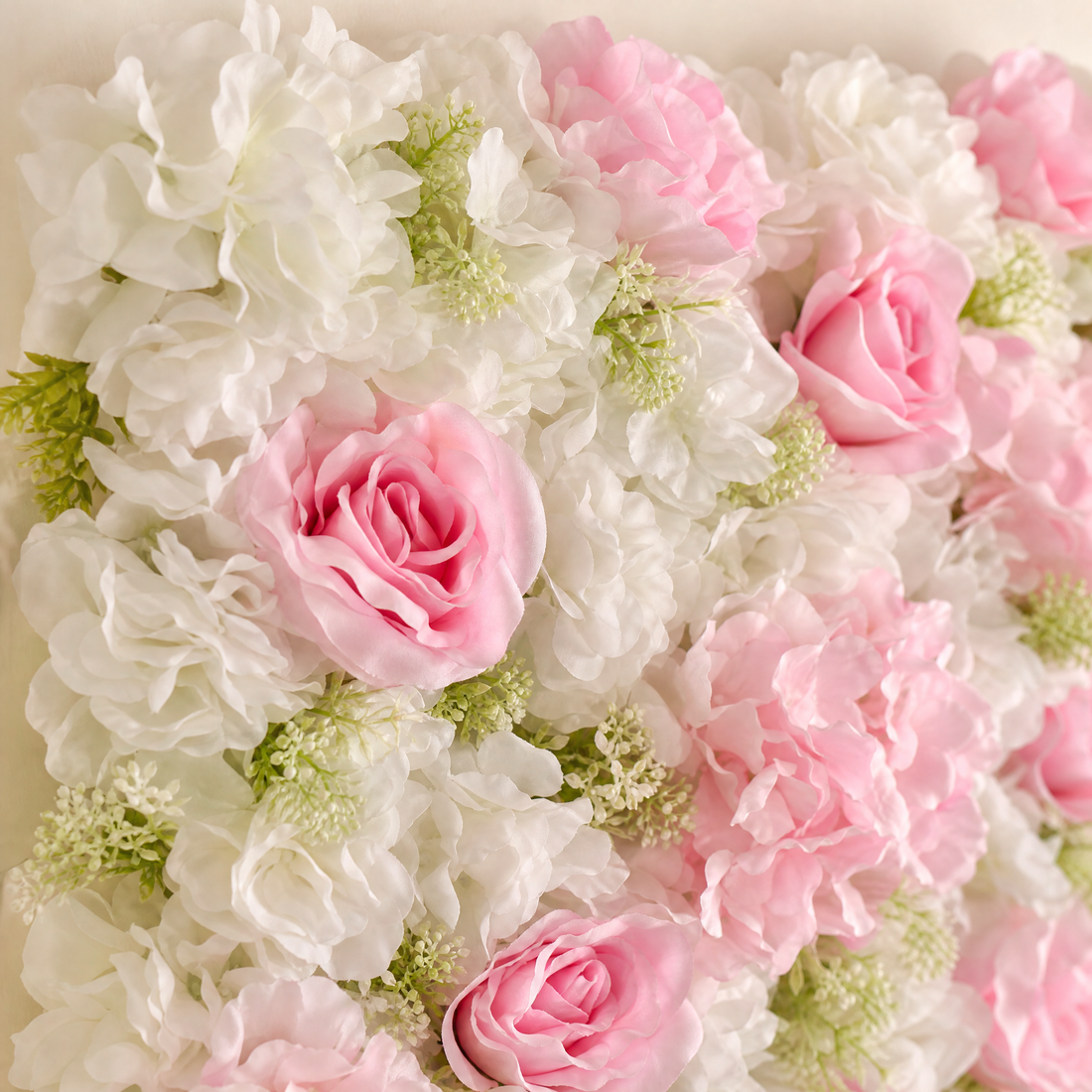 Silk Flower Wall Panel – Faux Floral Backdrop for Wedding Party Home Decor 60x40cm