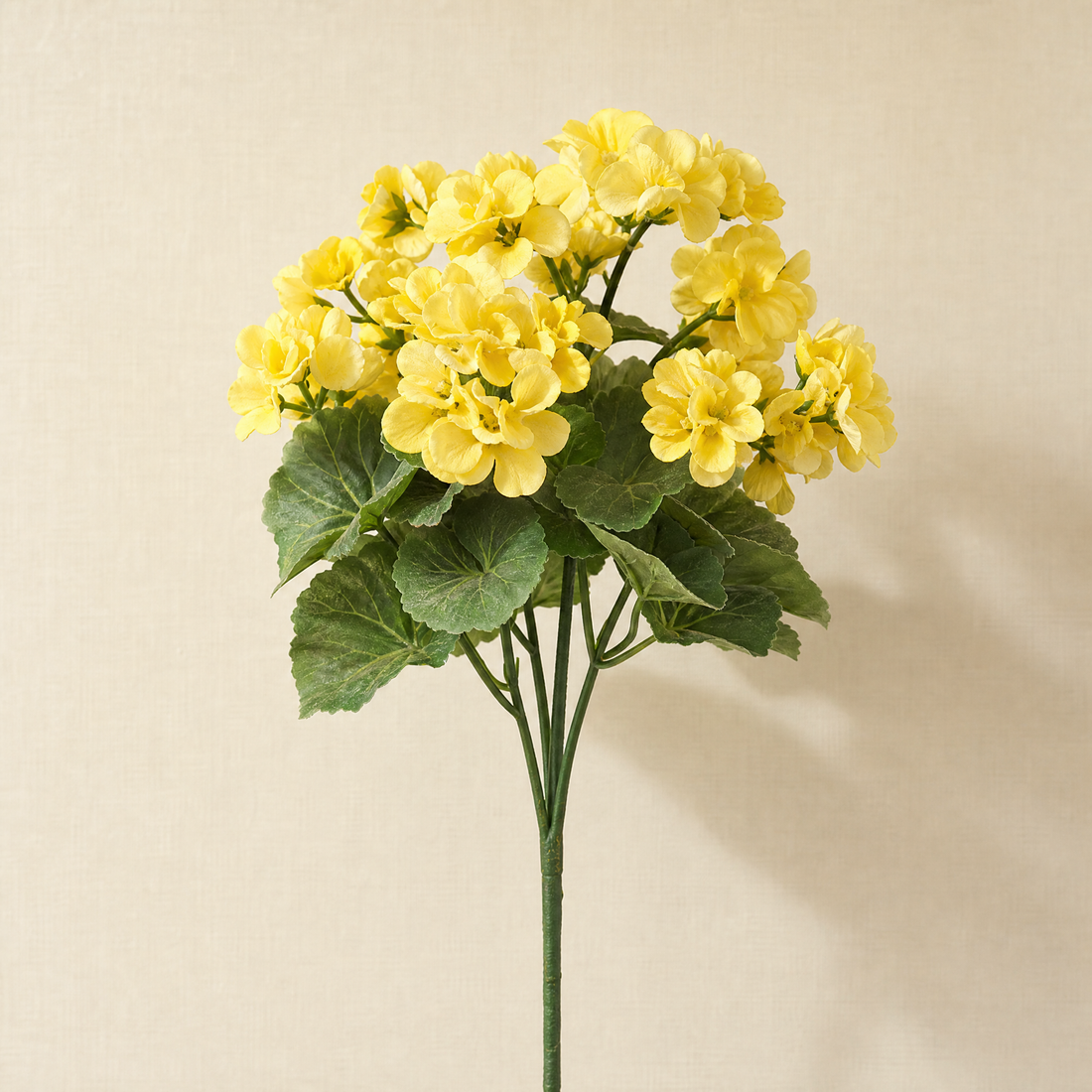 Artificial Begonia Bush – Faux Floral Stem for Home Decor, Wreaths and Wedding Bouquets
